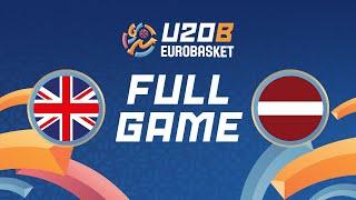 Class. Games 9-16 | Great Britain v Latvia | Full Basketball Game | FIBA U20 EuroBasket 2024 Div. B