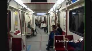 Yonge-University-Spadina Line - TTC 2010-13 Bombardier Toronto Rocket (St. Clair West to St. George)