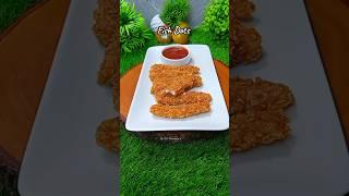 Crispy Fish Dots/Fingers ️️#shorts #fishfingers #snacks  #viral #ecdyummy
