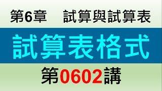 方炳傑0602第6章試算與試算表第2節試算表格式