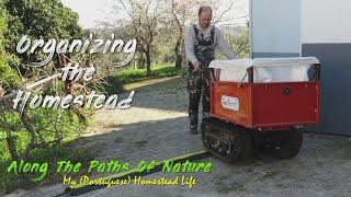 ORGANIZING THE HOMESTEAD (Rearranging old coops leftover tiles with Agrieuro GeoPorter H-540E) *76