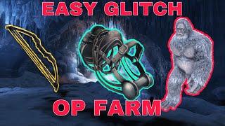 ARK  - EASY OP FARM GLITCH for: Compoundbow, Pumpgun and Gigasaddle BP - YETI CAVE SPEEDRUN