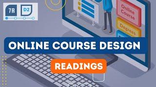 Online Course Design with 7RD2 - Reading Activities