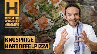 Schnelles Knusprige Kartoffelpizza Rezept von Steffen Henssler