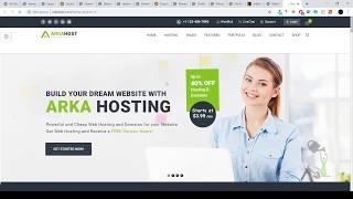 ArkaHost - WHMCS WordPress Theme 100% GPL theme download installation setup - best hosting theme