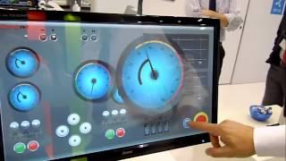 Movicon NEXT, SCADA-HMI uses Multi-touch at SPS Exhibition 2013