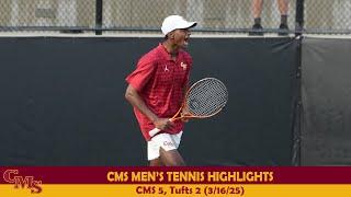 CMS Men's Tennis Highlights vs. Tufts