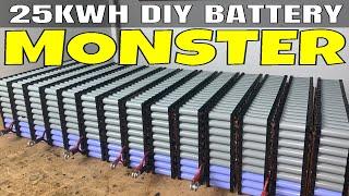 Creating my single biggest D.I.Y. battery with 2800 18650 cells recovered from used laptop batteries