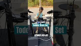 Toddler Drum Set | Donner DED-80 | Perfect Size for little drummers