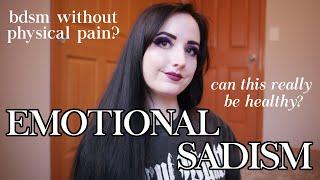 BDSM 101: Emotional Sadism