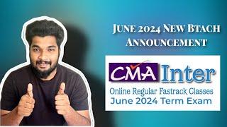 CMA Intermediate Online  Fastrack Classes || June 2024 Exam || Syllabus 2022  || Sagar Sindhu