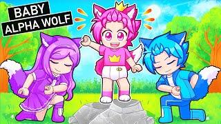 Playing as BABY ALPHA WOLF in Roblox!