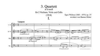 Egon Wellesz - String Quartet No. 3 in D Minor, Op. 25
