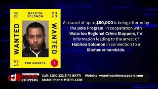 Waterloo Regional Crime Stoppers - BOLO Program: Habiton Solomon