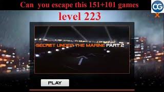 Can you escape this 151+101 games level 223 - SECRET UNDER THE MARINE PART 2 - Complete Game