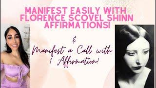 Manifest EASILY with Florence Scovel Shinn Affirmations (manifest a call) #florencescovelshinn