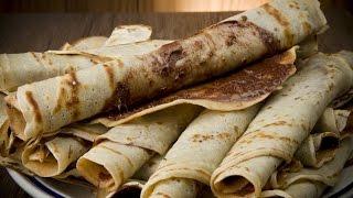 Dutch-Style Crepes, Made From Scratch Using Whole Wheat Berries