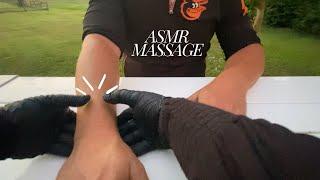 ASMR REAL PERSON MASSAGE-HAND & ARM  FAST + AGGRESSIVE 