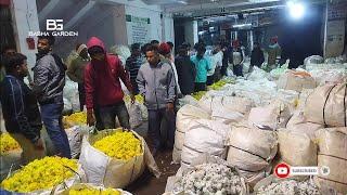 Bangaluru merchants flower market India biggest market all flowers available wholesale price Rose