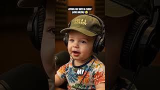 Baby Podcast, Zoom call with a client gone wrong  #podcast #adoreble #babypodcast #comedy #shorts