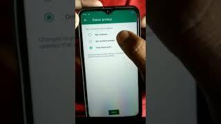 jise chaho use WhatsApp status kaise dikhayen|| WhatsApp status mein privacy setting kaise lagaen