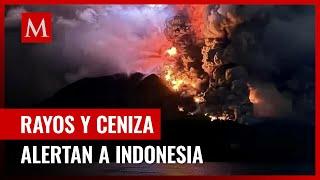 Volcán Ibu erupciona y obliga a evacuar a  7 localidades en Indonesia