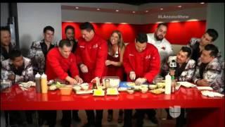 BANDA MS cocinando SUSHI estilo culiacan con EL SUSHI LOCO RESTAURANT - Lanzate Univision BANDA MS