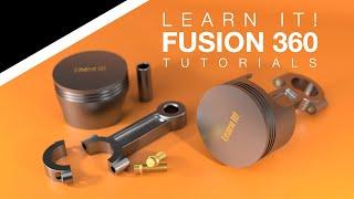 Autodesk Fusion 360 - V8 Engine Series - Piston Assembly Tutorial for Beginners/Intermediate (2023)