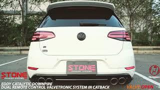 Volkswagen GOLF R 7.5 x STONE EXHAUST Sound