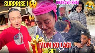 Surprised Gift to MOM ?? || Rabbit vai ear piercing || MRB Vlog ||