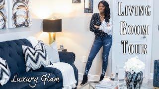  LUXURY GLAM LIVING ROOM TOUR | NEW HOUSE DECORATING 