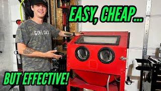 MAKING THIS $10 HARBOR FREIGHT SAND BLASTING CABINET BETTER! | *EASY*