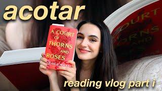 ACOTAR reading vlog *no spoilers* | feat. book GIVEAWAYS june 2023 | my first time reading fantasy