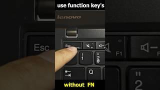 Forget about Pressing FN key! Try this!