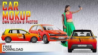 How to Make a Realistic Car Mockup | Photoshop Mockup| Vehicle Wrap MockUp PSD File Free Download |