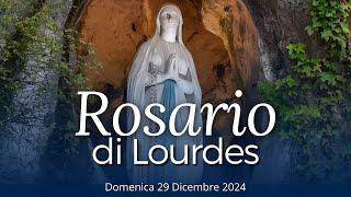 Il Santo Rosario di Lourdes di oggi, Domenica 29 Dicembre 2024, Misteri Gloriosi