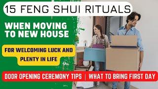 15 Feng Shui Moving House Rituals | Door Opening Ceremony, Lucky Shifting Dates, What To Bring First