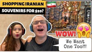 SHOPPING IN IRAN WITH $20: SOUVENIRS AND HANDICRAFTS! | REACTION! WE WANT ONE TOO!