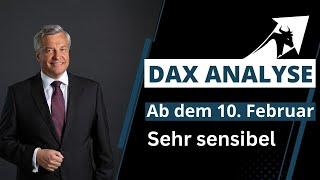 DAX Analyse ab dem 10  Februar -sehr sensibel -