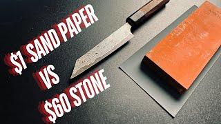 Is This $1 Sandpaper Really as Good as a $60 Whetstone?