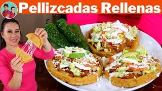 SOPES (Pellizcadas) Rellenas de QUESO | De FRIJOLES con CHORIZO - La Unica Receta que NECESITAS