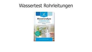 Checknatura Wassertest Rohrleitungen