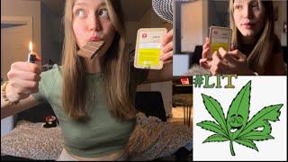 ASMR Cannabis Haul & Eating Edibles