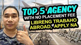 PAANO MAG APPLY NG TRABAHO WORK ABROAD ONLINE | TOP 5 LEGIT JOB AGENCY SA PILIPINAS 2024