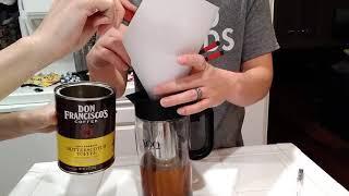 nicks noods episode 1:  Cold Brew coffee with fine grounds