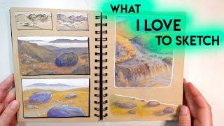 Gouache & Drawing Landscape Sketchbook Tour  Mostly Plein Air