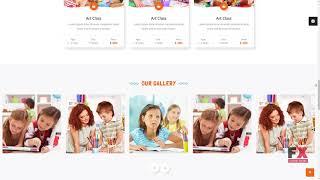 School Daycare for Kids & Children Ecommerce Website Template TMT The