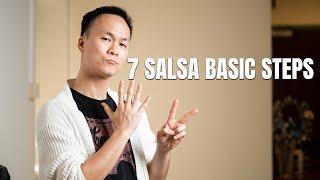 LEARN 7 SALSA BASIC STEPS in 10 MINS - On2 / New York Salsa Dance Tutorial