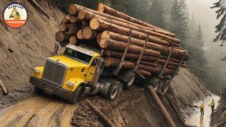 World's Biggest Logging Trucks in Action, Heavy Equipment Machines at Work #27