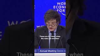 Are we in a historic moment of change? #Davos2025 #WorldEconomicForum #JavierMilei